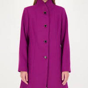 Brand New Beautiful Kate Spade Women's High-Neck Button-Up Wool-Blend Coat